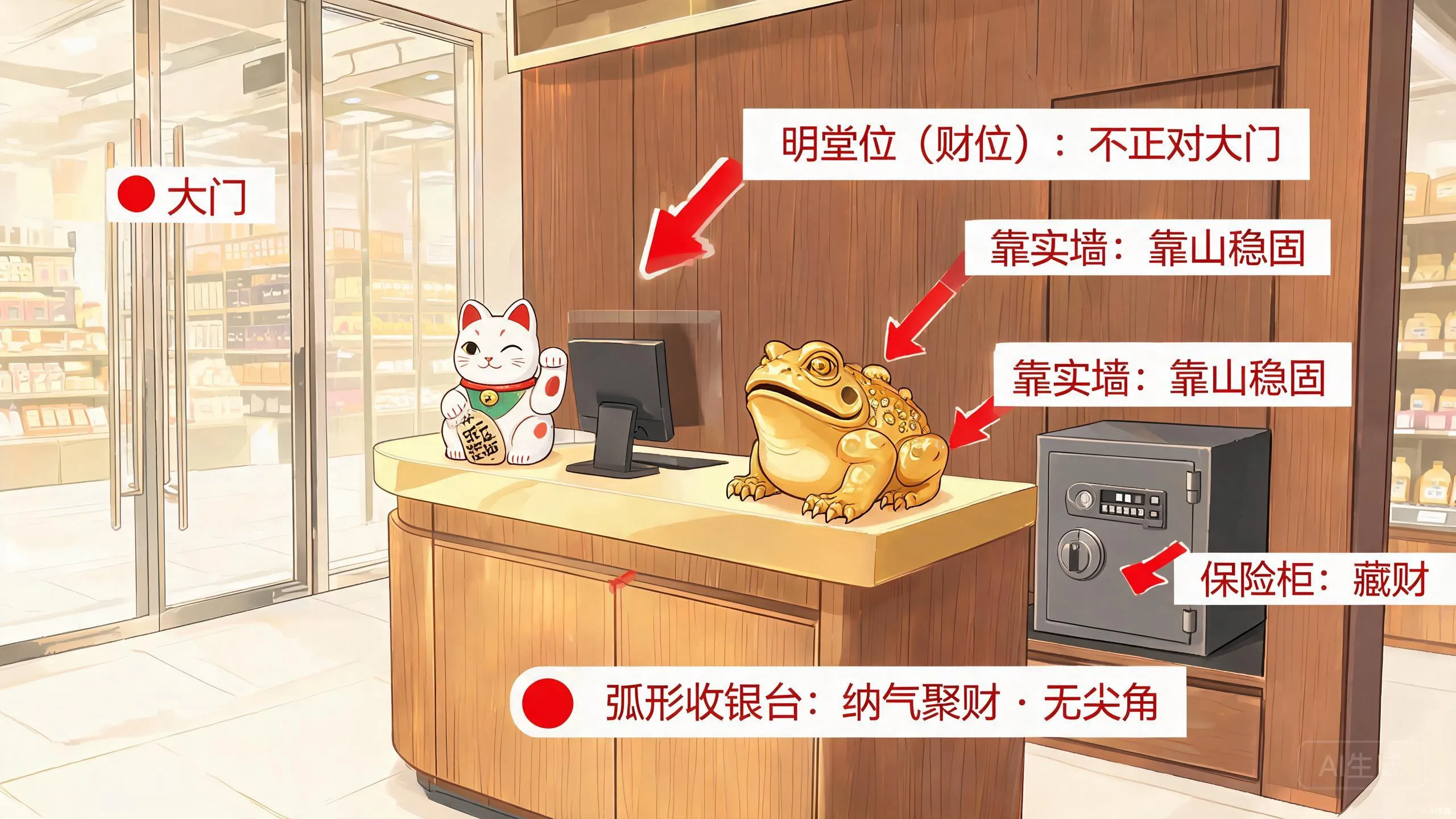 收银台风水头图
