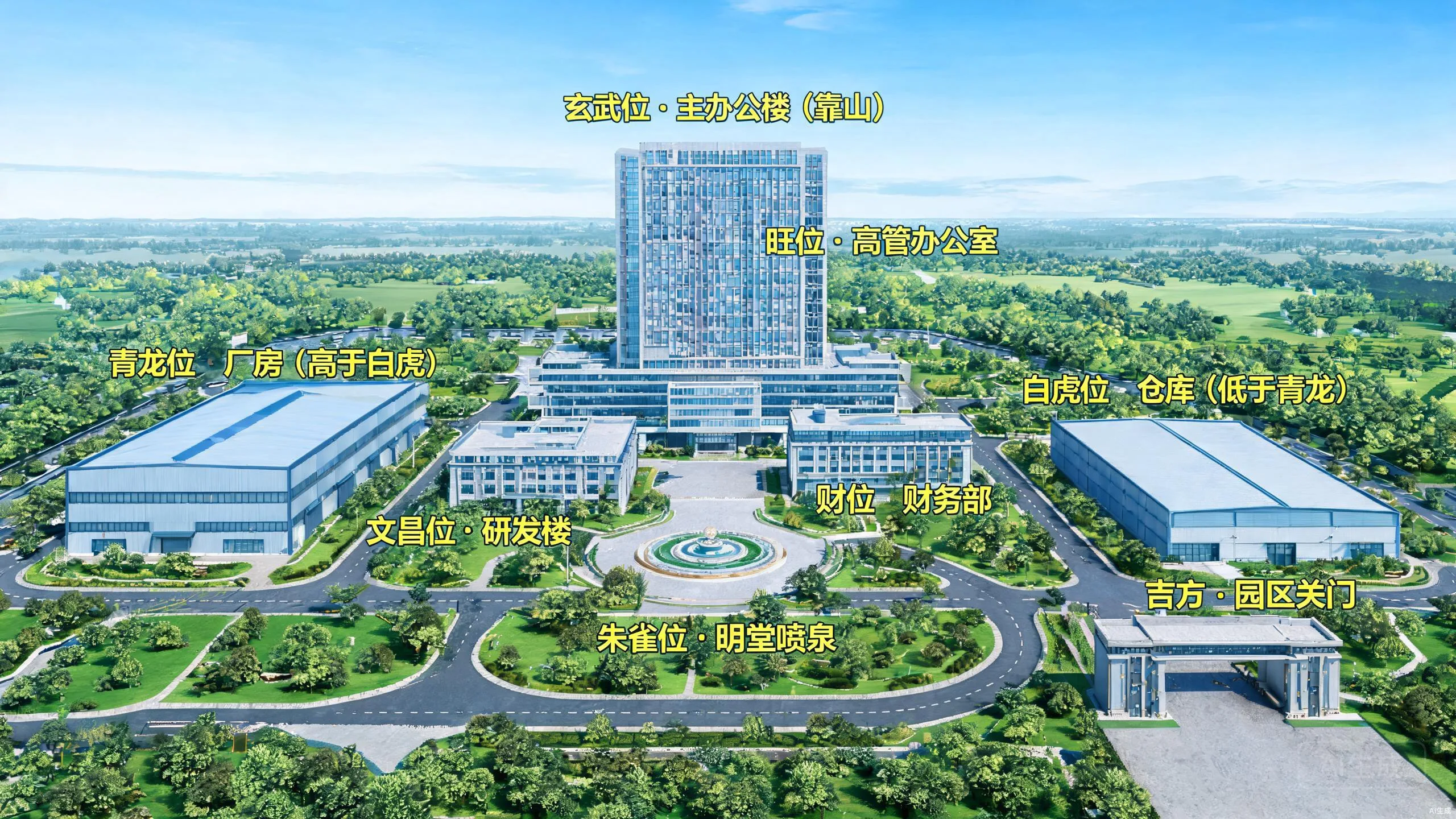 企业风水布局头图
